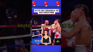 Acto de cobardía de Floyd Mayweather boxeo boxing box [upl. by Annawyt]