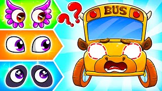 Funny Bus Lost Lights 😱  Lamba Lamby Kids Songs [upl. by Acitel438]