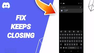 How To Fix Keeps Closing On Discord App 2024 [upl. by Carolyne738]