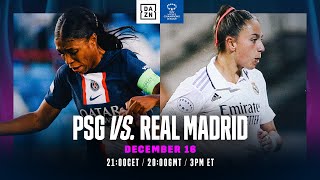 PSG vs Real Madrid  UEFA Womens Champions League 202223 Matchday 5 Full Match [upl. by Hanleigh]