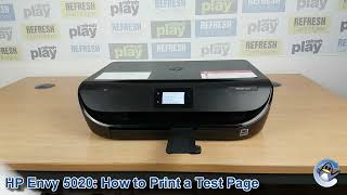 HP Envy 5020 How to Print a Quality Test PageReport [upl. by Amabel763]