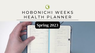 Hobonichi Weeks Health Planner  Spring 2023 Bunnies  Rabbit Version [upl. by Scharf789]