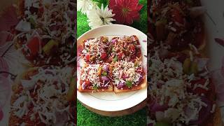 Bread pizza recipehomemade pizzashortsfeed recipe pizzarecipe sancks video shortsfeed [upl. by Aniret]