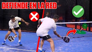 TRUCOS PARA MEJORAR TU VOLEA ¿Cómo DEFENDER estando en la RED  Mejora tu padel [upl. by Duaner]