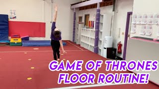 Valdez Championships 2022 Floor Routine  Game of Thrones [upl. by Aihseyt]