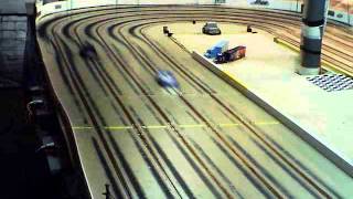 124th scale dirt late model slot cars [upl. by Georgeanna403]