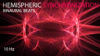 Hemispheric Synchronization  Binaural Beats  10Hz [upl. by Norven]