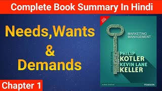 Needs Wants And Demands  Marketing Management By Philip Kotler Book Summary [upl. by Natassia]