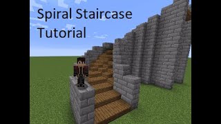 Easy Minecraft Builds CurvedSpiral Staircase Tutorial 4 Wide [upl. by Atsirc]