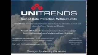 Unitrends Data Backup Webinar Utilizing The Cloud Deduplication and Encryption [upl. by Boutis]