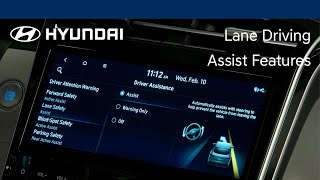 Lane Driving Assist Features  Hyundai [upl. by Ssilb173]