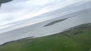 Westray Airport WRY to Papa Westray Airport PPW 20922  Entire 25 Min Flight [upl. by Selyn322]