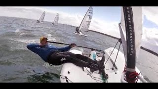 Aero foiling past RS100 fleet [upl. by Martha]