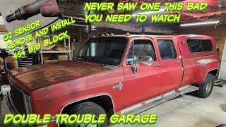 Chevy Dually 454 O2 Sensor replacement DoubleTroubleGarage [upl. by Socem]