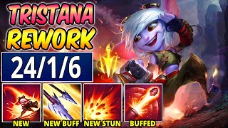 NEW AMAZING TRISTANA REWORK SO BROKEN TRISTANA ABILITIES UPDATE  League of Legends [upl. by Nishi]