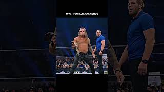 Cris Jericho Attack On Scorpio Sky But😧 Luchasaurus Saves Him wwe aew shorts [upl. by Blim204]