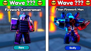 😱😨FIREWORK CAMERAMAN vs TITAN FIREWORK MAN😱😨 in ENDLESS MODE 🔥  Toilet Tower Defense [upl. by Ethban25]