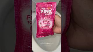 toilet cleaning using the pink stuff 💖🚽✨🫧 [upl. by Anerat559]