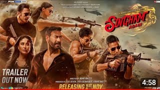 SINGAM AGAIN  OFFICIAL TRAILER REVIEW  A ROHIT SHETTY COP UNIVERSE  THE HARSHIT CHAUHAN [upl. by Anthiathia648]