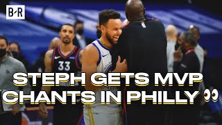 Stephen Curry Gets MVP Chants From Fans In Philly [upl. by Regina903]