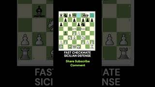 FAST CHECKMATE SICILIAN DEFENSE IN 12 MOVES chess schach ajedrez xadrez caturday chessgame [upl. by Conall508]