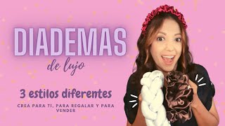 COMO HACER DIADEMAS DE LUJO EN TELA  ideasparavender [upl. by Lonne]