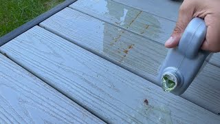 Removing Rust Stains From Composite Decking [upl. by Karyn]