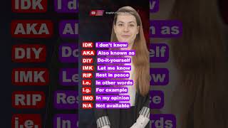 Common English abbreviations and acronyms  Learn English [upl. by Neveda]