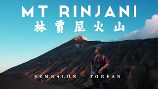 MOUNT RINJANI 林贾尼三天两夜全程详细徒步路线  3D2N Full Hike  Sembalun  Torean LOMBOKINDONESIA [upl. by Saeger]