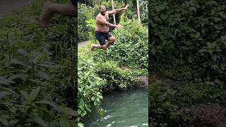 120 kl ന്റെ മൊതലാണ് ചാടുന്നത്shorts swimming [upl. by Hcelemile469]