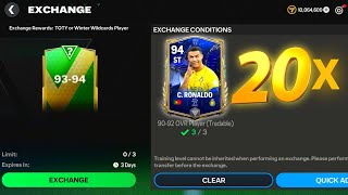 20x 9394 Rated TOTY Pack Opening In FC Mobile 24 [upl. by Conger]