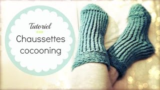 TRICOTER DES CHAUSSETTES FACILES [upl. by Maxie740]