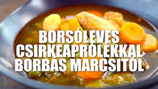 Borsóleves csirkeaprólékkal Marcsi konyhájából [upl. by Previdi252]