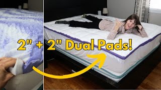 ChiXpace Dual 4quot Mattress Topper  Full Demo Review [upl. by Aevin318]