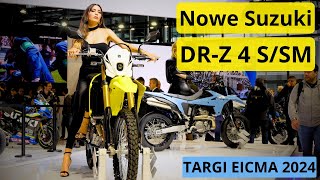 Suzuki DRZ 4S i 4 SM  NOWOŚĆ 2025  targi EICMA w Mediolanie [upl. by Lizzy104]