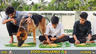 தமிழ் Food challenge with JACKY🐶🛑 Who will finish first ❌ Jacky The German Shepherd [upl. by Limaj654]