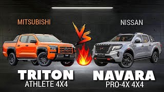 2024 MITSUBISHI TRITON VS 2024 NISSAN NAVARA PRO4X [upl. by Laitselec]