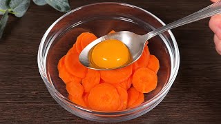 I took carrot and egg and the result was amazing Dessert recipe in 5 minutes [upl. by Elyse]