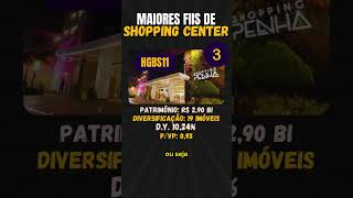 TOP 3 FUNDOS IMOBILIÁRIOS DE SHOPPING CENTERS [upl. by Miki]