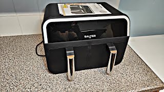 Salter EK4750 Dual Air Fryer 76Litre Review [upl. by Vani]