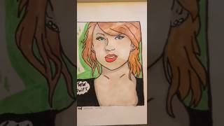 Drawing Taylor Swift subscribe art transition drawing music antihero swifties taylorswift [upl. by Noland297]