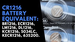 CR1216 Watch Battery Equivalent [upl. by Darryn]