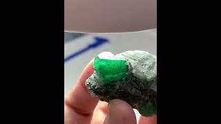 Emerald specimen 69 grams WhatsApp 923459075280 fyp foryou shorts rubystone gemstone crystals [upl. by Atiuqal]