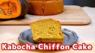 【Kabocha Chiffon Cake】Japanese Mamas 3minCooking Channel [upl. by Yssirhc]