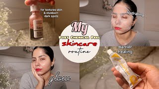 My Post Chemical Peel Skincare Routine for soothing and barrier healing✨ non sponsored ✨ [upl. by Batha]