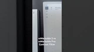 reMarkable 2 vs reMarkable PRO  New Contrast Filter in PDF files [upl. by Mossberg]