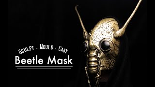 Making a Mask in Fibreglass  sculpt Mould  Cast [upl. by Nodnarb]