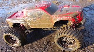 MUDDY WATERS amp FLYiNG HiGH  REEPER MONSTER TRUCK  17th Scale CEN RACiNG  RC ADVENTURES [upl. by Scottie]