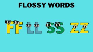 Flossy Words ff ll ss zz Learn to Spell Floss Spelling Rule Spelling Strategy [upl. by Ahtenak]