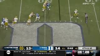 Notre Dame vs Duke Ending Notre Dame Radio Call  2023 College Football [upl. by Ijan]